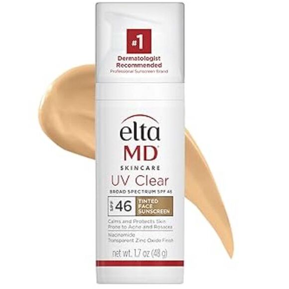 BNIB~ELTA MD Skincare UV Broad Spectrum SPF46 Tinted Face Moisturizer Sunscreen - Picture 1 of 3
